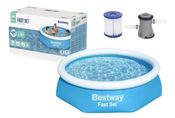 Bestway Bazén s nafukovacím prstencem Fast Set 2,44 x 0,61 m 57450