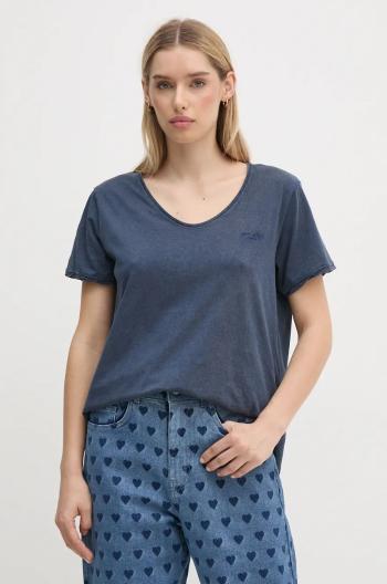 Tričko Pepe Jeans FABIANA modrá barva, PL505953