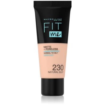 Maybelline Fit Me! Matte+Poreless matující make-up pro normální a mastnou pleť odstín 230 Natural Buff 30 ml