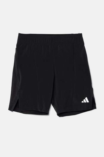 Kraťasy adidas J D4T SHORTS černá barva, hladké, nastavitelný pas, IR7553