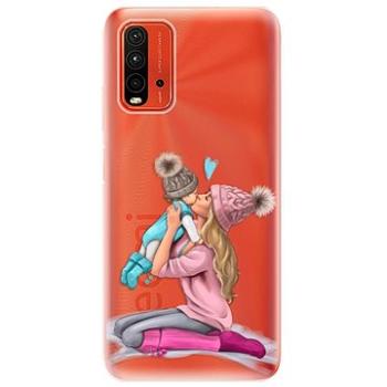 iSaprio Kissing Mom - Blond and Boy pro Xiaomi Redmi 9T (kmbloboy-TPU3-Rmi9T)