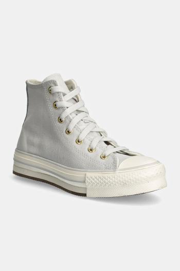 Dětské tenisky Converse CHUCK TAYLOR ALL STAR EVA LIFT šedá barva, A10382C