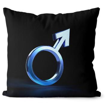 Polštář Gender symbol – Mars (Velikost: 55 x 55 cm)