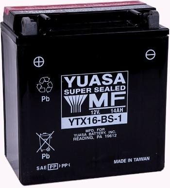 Yuasa Battery YTX16-BS-1 Moto baterie