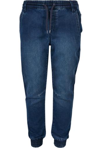 Urban Classics Boys Knitted Denim Jogpants blue washed - 146/152