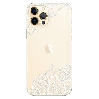 Odolné silikonové pouzdro iSaprio - White Lace 02 - iPhone 12 Pro