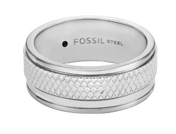 Fossil Pánsky oceľový prsteň Knox JF04768040 67 mm