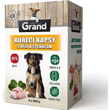 Grand deluxe kuřecí s rýží a špenátem 4 × 300 g (8594029444386)