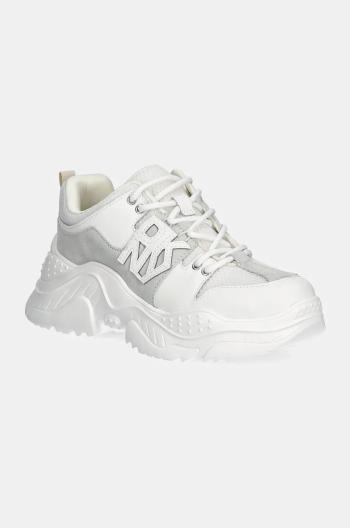 Kožené sneakers boty Dkny Odella šedá barva, K3436984