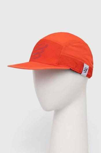 Kšiltovka Compressport 5 Panel Light Cap červená barva, vzorovaná, CU00097B