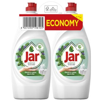 Jar Sensitive Prostředek na nádobí Tea Tree & Mint 2x900 ml