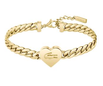 Lacoste Romantický pozlacený náramek Love My Croc 2040464
