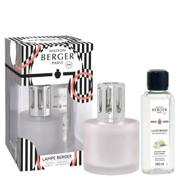 Maison Berger Paris Dárková sada katalytická lampa Illusion ojíněná 250 ml + náplň Černá Angelika Black Angelika 250 ml