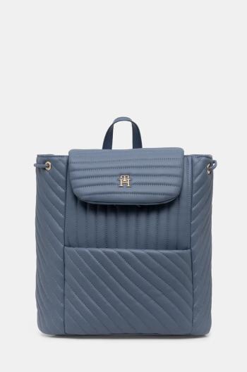 Batoh Tommy Hilfiger dámský, modrá barva, malý, hladký, AW0AW17014