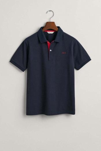 POLOKOŠILE GANT CONTRAST PIQUE RUGGER EVENING BLUE
