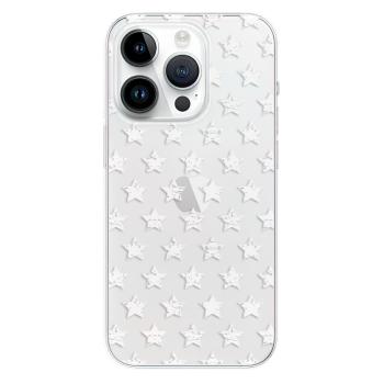 Odolné silikonové pouzdro iSaprio - Stars Pattern - white - iPhone 15 Pro