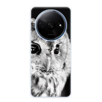 Odolné silikonové pouzdro iSaprio - BW Owl - Xiaomi Redmi A3