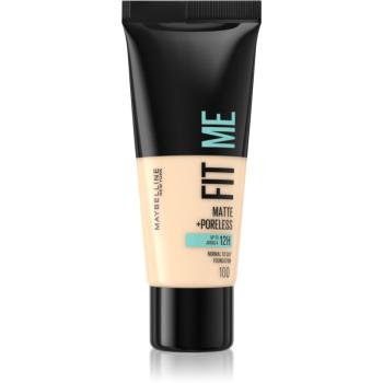 Maybelline Fit Me! Matte+Poreless matující make-up pro normální a mastnou pleť odstín 100 Warm Ivory 30 ml