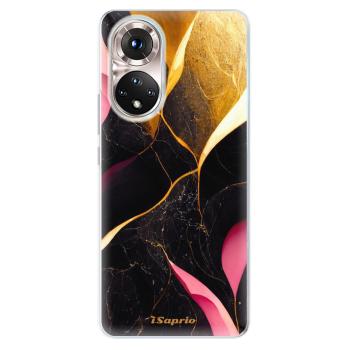 Odolné silikonové pouzdro iSaprio - Gold Pink Marble - Honor 50