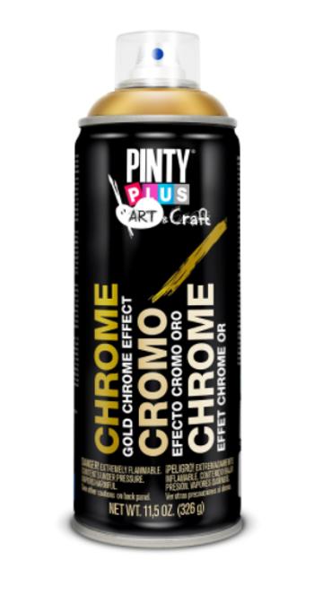 PINTY PLUS ART - Chrómový efekt v spreji 400 ml strieborný