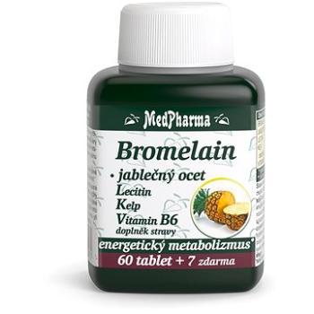 MedPharma Bromelain 300 mg + Jabl.ocet + Lecitin - 67 tbl. (8594045470970)