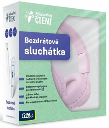 Bezdrátová sluchátka (růžová) - Kouzelné čtení Albi