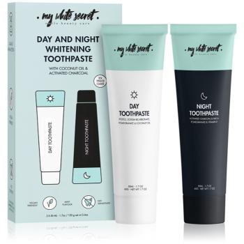 My White Secret Toothpaste Classic Mint sada zubní péče pro zářivě bílé zuby