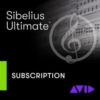 AVID Sibelius Ultimate 1Y Subscription (Digitální produkt)