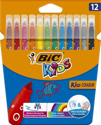 Filctoll BIC Kids vékony 12 szín