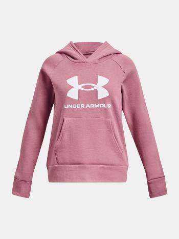 Under Armour UA Rival Fleece BL Hoodie Mikina dětská Růžová