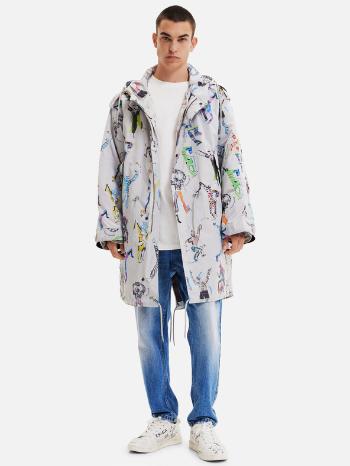 Desigual Fele Parka Šedá