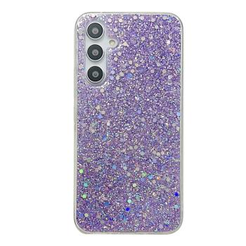 GLITTER Ochranný kryt pre Samsung Galaxy A34 5G fialový