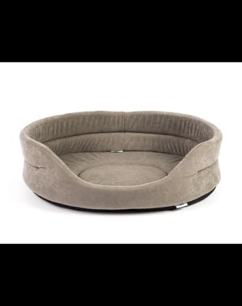 FERA Pat oval pentru caine, gri, Mărimea XXS: 41 x 34 x 14 cm