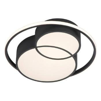 LED lámpatest , mennyezeti ,  48 cm , 40W , meleg fehér , fekete , Rábalux , ZENITH