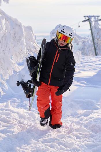 Dětské lyžařské kalhoty Reima Wingon oranžová barva