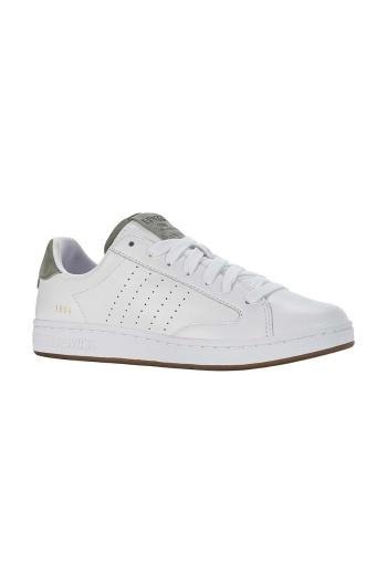 Kožené sneakers boty K-Swiss LOZAN KLUB LTH bílá barva, 07263.915.M