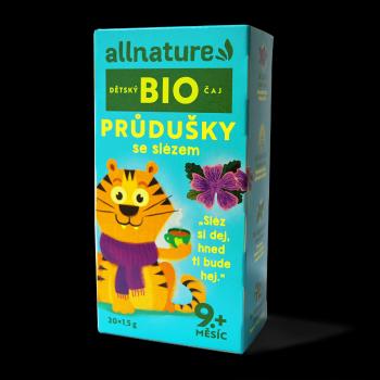 Allnature BIO Průdušky se slézem dětský čaj 20x1,5 g