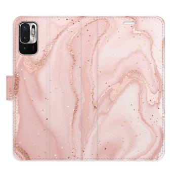 Flipové pouzdro iSaprio - RoseGold Marble - Xiaomi Redmi Note 10 5G