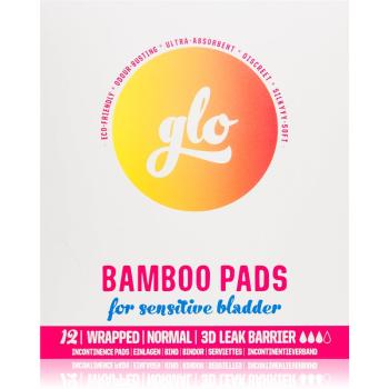 FLO GLO Bamboo Normal inkontinenční vložky s křidélky 12 ks