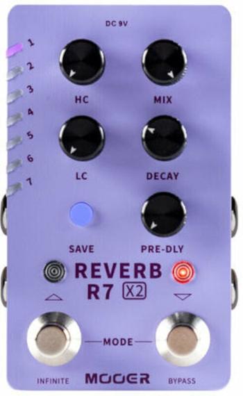 MOOER R7 X2 Reverb Kytarový efekt