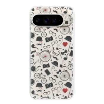 Odolné silikonové pouzdro iSaprio - Vintage Pattern 01 - black - Google Pixel 9 Pro XL