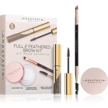 Anastasia Beverly Hills Full & Feathered Brow Kit Mini sada na obočí odstín Taupe