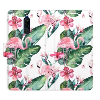 Flipové pouzdro iSaprio - Flamingos Pattern - Xiaomi Redmi 8