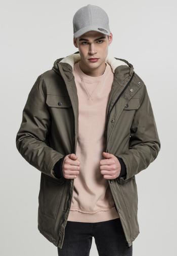 Pánská bunda Urban Classics Heavy Cotton Parka olive - S