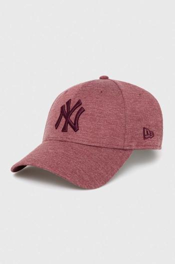 Kšiltovka New Era NEW YORK YANKEES vínová barva, melanžová, 60348848.MRNWHI-MRNWHI