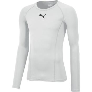 Puma LIGA BASELAYER LONG SLEEVE TEE Chlapecké triko, bílá, velikost