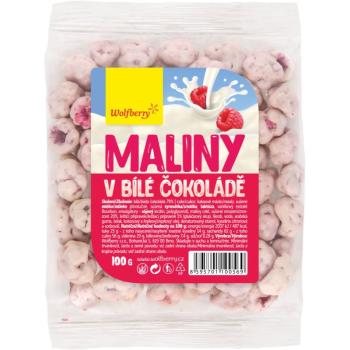 Wolfberry Maliny lyofilizované v bielej čokoláde mrazom sušené ovocie v čokoláde 100 g