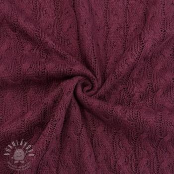 Svetrovina Jacquard CABLE bordeaux