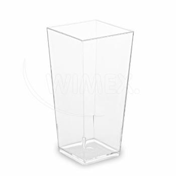 WIMEX s.r.o. Fingerfood sklenička (PS) hranatá čirá 40 x 40 x 82 mm 85ml [40 ks]