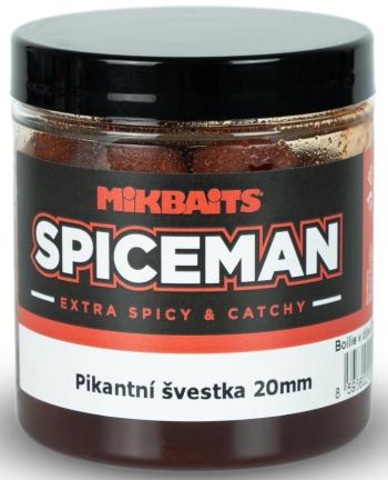 Mikbaits boilie v dipu spiceman pikantní švestka 250 ml - 20 mm